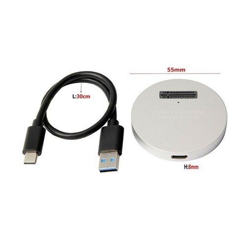 Boîtier SSD M.2 NVME PCIe Boîtier Rigide Clé M SSD vers Type-C Adaptateur USB 3.1 USB3.0 - Photo 17/21