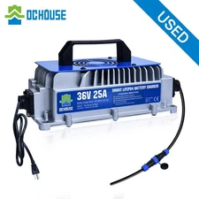 36V 25A Golf Cart Lithium LiFePO4 Battery Smart Charger Trolling Motor Used