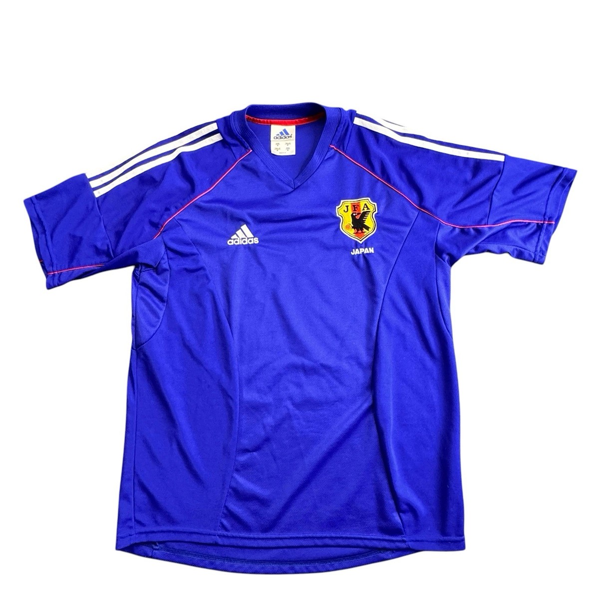 adidas vintage tee soccer game ヴィンテージ Vintage Adidas Sz L World Cup Japan 2002/2004 Blue Home Football