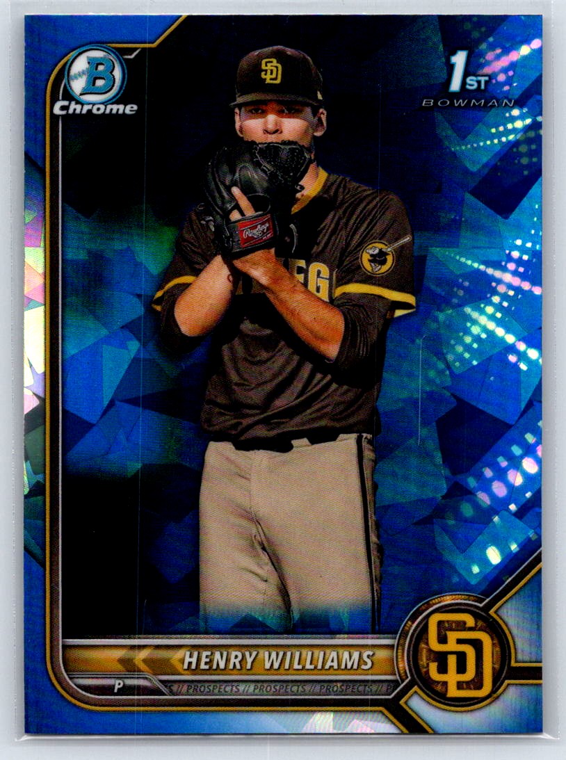 2022 Bowman Chrome HENRY WILLIAMS #BDC-119 Sapphire