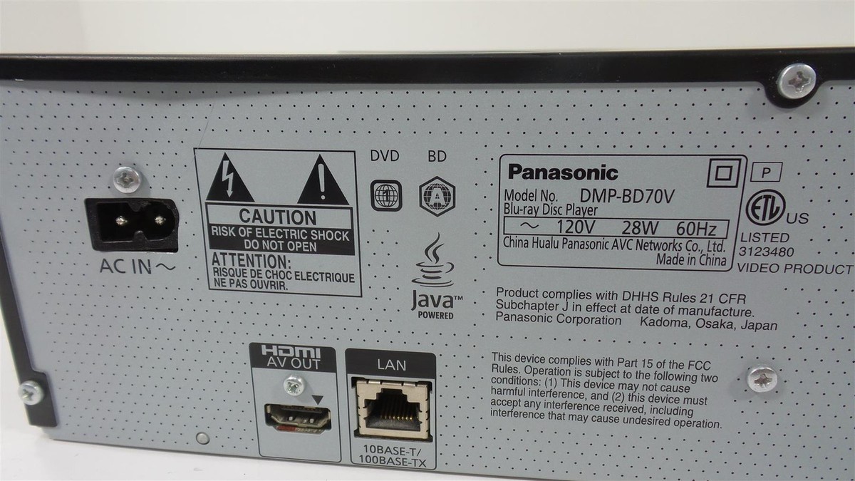 Panasonic DMP-BD70V Blu-Ray Player for sale online | eBay
