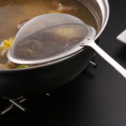 Stainless Steel Food Strainer Mesh Colander with Handle Fine Strainers - Picture 7 of 12