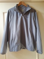 Callaway Golf graue Herrenjacke Gr&ouml;&szlig;e Small Rollkapuze P2P 22,5" durchgehender Rei&szlig;verschluss