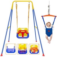 Babyschaukel Kinder Schaukel 2In1 TüRhopser Kinderzimmer Outdoor Indoor