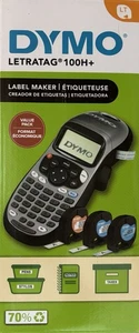 DYMO Imprimante Portable Label Maker Letratag 100H+ 3 Étiquette Cassette MagneticHolder