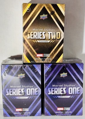 Upper Deck Marvel Studios Series 1 & 2 Blaster (3)Box Lot Sealed Disney+