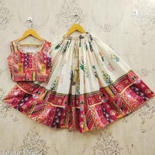 Kids Girls lehengha choli Traditional Ethnic Wear Festival Wedding Party Dress