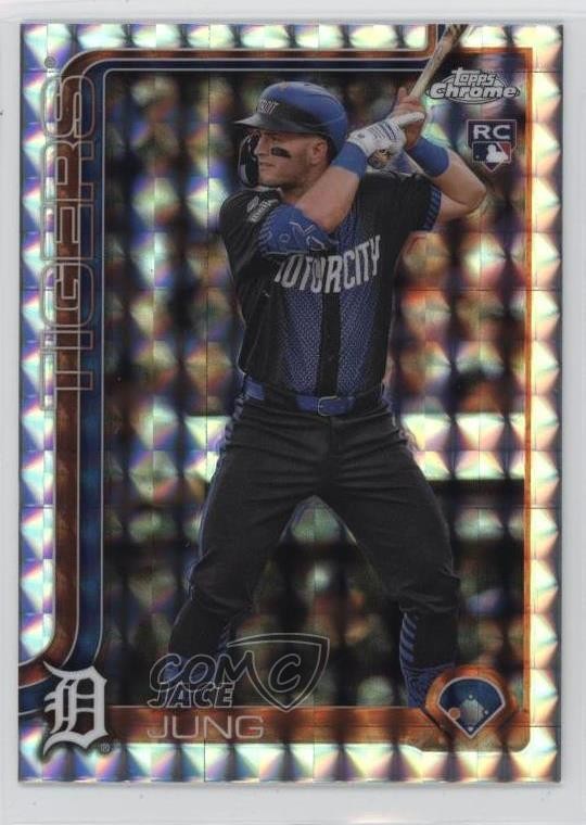 2025 Topps Chrome Geometric Refractor Jace Jung #225 1g1q