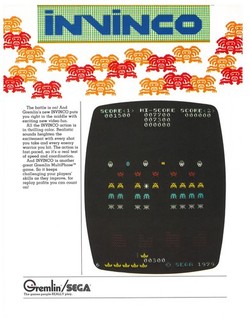 Invinco Gremlin/Sega  Video Arcade Flyer / Brochure / Ad -Excellent