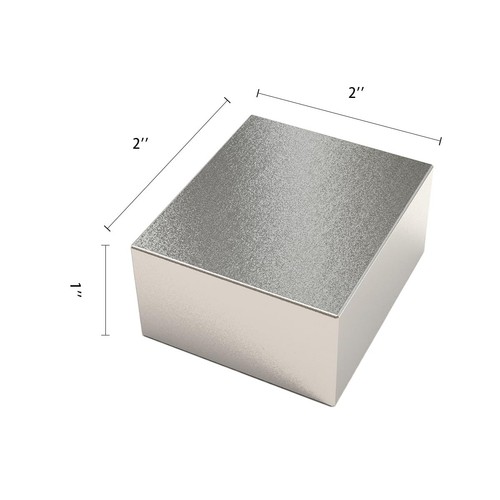 Strong Rare Earth Magnet 2x2x1'' N52 Grade Industril Magnet 550LB/250KG Neody... - Picture 6 of 6