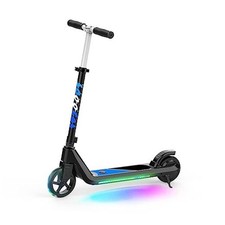 Electric Scooter for Kids Age 6-10, Kick-Start Boost Scooter with black