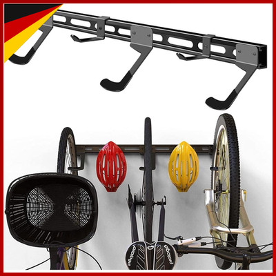 Fahrrad Wandhalterung Verstellbar Rutschfeste Haken Platz für 3 Fahrräder