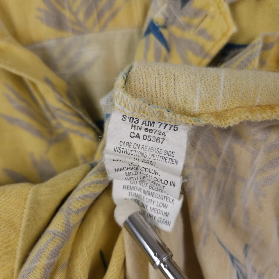 Vintage Columbia Shirt Mens XL Yellow Marlin Swordfish AOP Hawaiian Button Up - Image 4 of 4
