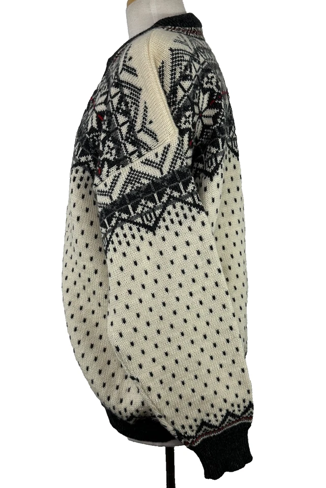 Nordstrikk Noruega Marfil Gris Isla Justa Cárdigan Suéter Botones de Metal Unisex L Foto 2 de 4