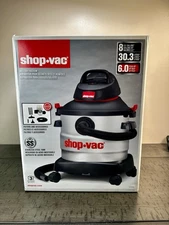 Shop Vac 8-Gallon 6 HP Stainless Steel Wet/Dry Vacuum & Accessories 61778-88 New