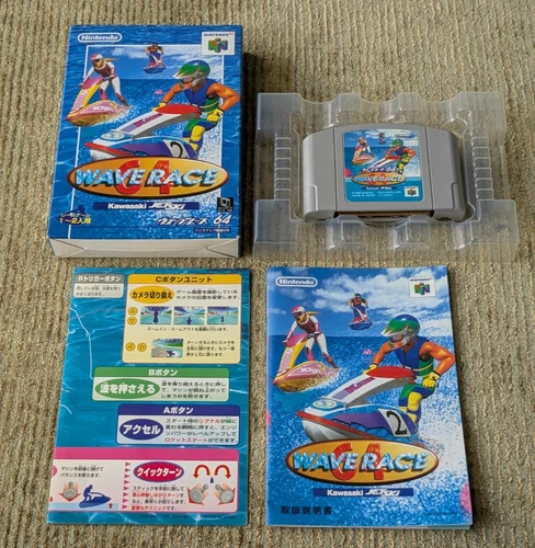 Wave Race 64 Kawasaki Jet Ski Nintendo 64 with Manual N64 Japanese Version