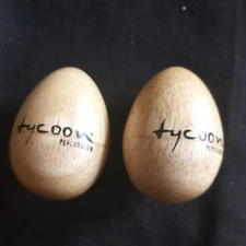 Percussion Wood Egg Shakers Tycoon Pre-owned EUC