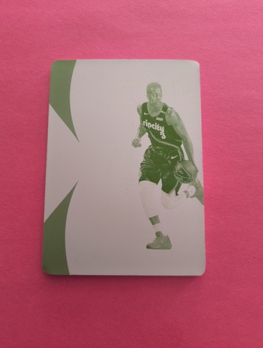 2018-19 Panini Immaculate Collection Logoman CJ McCollum 1/1 Printing Plate - Picture 1 of 2
