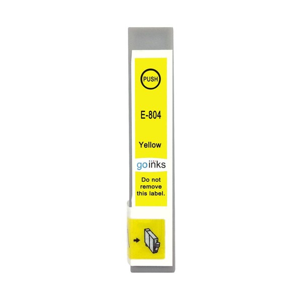 1 Gelb Tintenpatrone Ersetzen Epson Stylus T0804 Non-Oem / Kompatibel-image