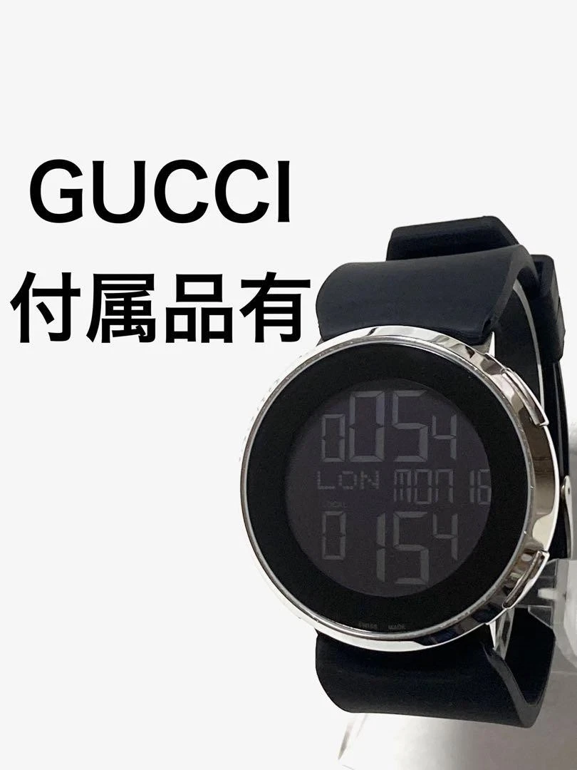 Montre Homme GUCCI i Gucci CODE REF 1142 Occasion Numérique Ceinture Neuve 