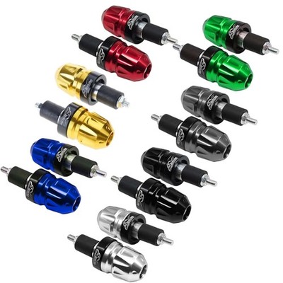 1 Pair Motorcycle Bar End Caps, 7/8'' 22mm Aluminum Grips for Enhanced Stability