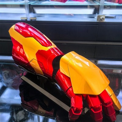 Iron Man MK42 1:1 LED Voice Remote Control Arm Hand Glove Cosplay Prop Halloween