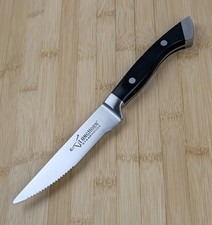 LONGHORN STEAKHOUSE 5" Steakhouse Knife SINGLE w/ LOGO, Full-Tang, Dual-Rivet