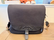 NUNA Black Verona Diaper Bag Backpack No Changing Pad or Bottle Bag