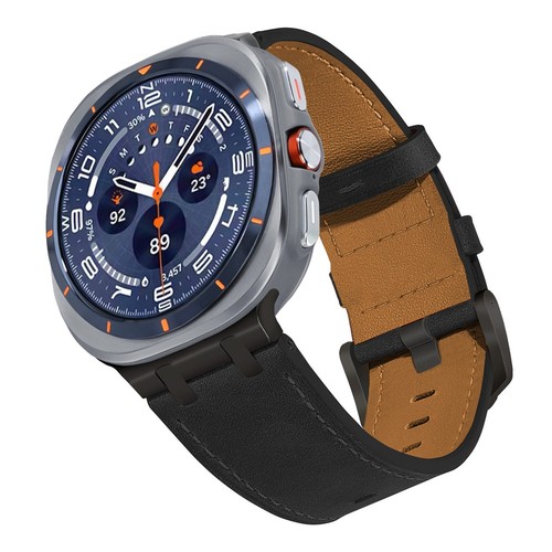 Cowhide Leather Watch Band Strap For Samsung Galaxy Watch8 40/44mm Classic 46mm - Picture 67 of 74