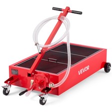 Low Profile Oil Drain Pan,20 Gallon Capacity,Rolling Oil Drain Pan with Manual