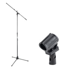 Mic Stand Euro Boom Shock-Mount Wireless Clip Vocal Stage Studio Recording