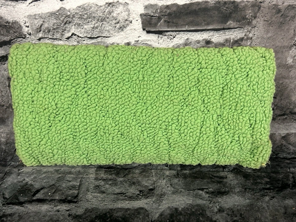 Bolso Alfombra JR Florida Magic Años 50 De Colección Con Etiqueta Cierre Latón Verde Lima Foto 3 de 4