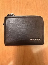 Diesel Men Black Leather Bifold Wallet Includes Card slots Almost unused Luxury
