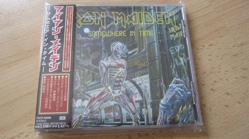 IRON MAIDEN Somewhere in Time CD JAPONAIS JAPAN CD RARE !!