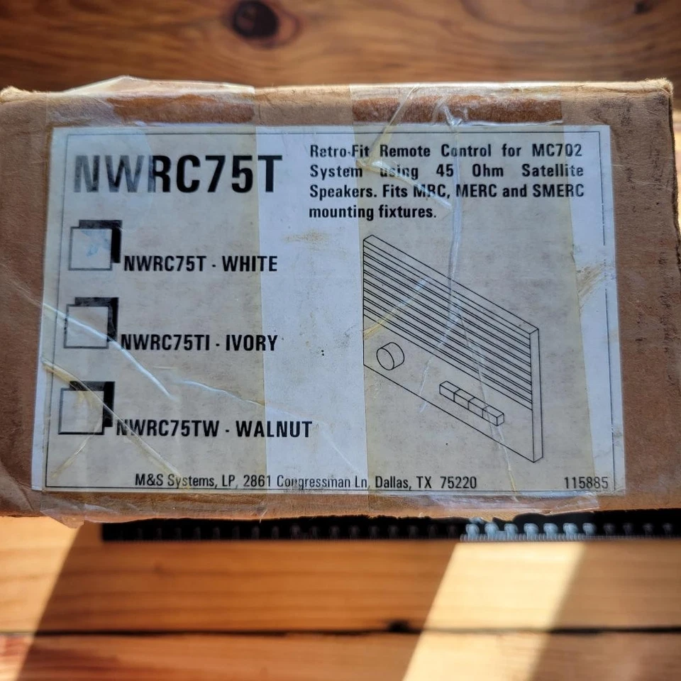 M&S Audio NWRC75T (blanco) - Retro-ajuste para MC702 (se adapta a MRC, MERC, SMERC) - NUEVO EN CAJA Foto 4 de 4