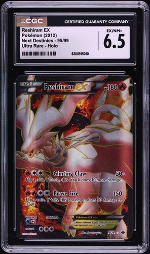 Reshiram-EX graded CGC 6.5 for sale on eBay