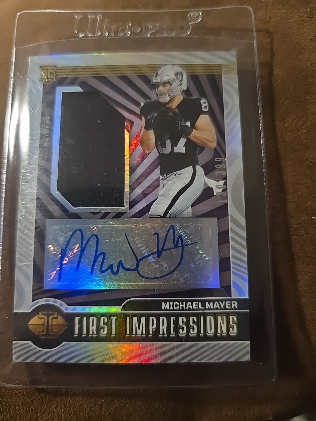 2023 PANINI ILLUSIONS FIRST IMPRESSIONS MICHAEL MAYER RC PATCH AUTO 130/399