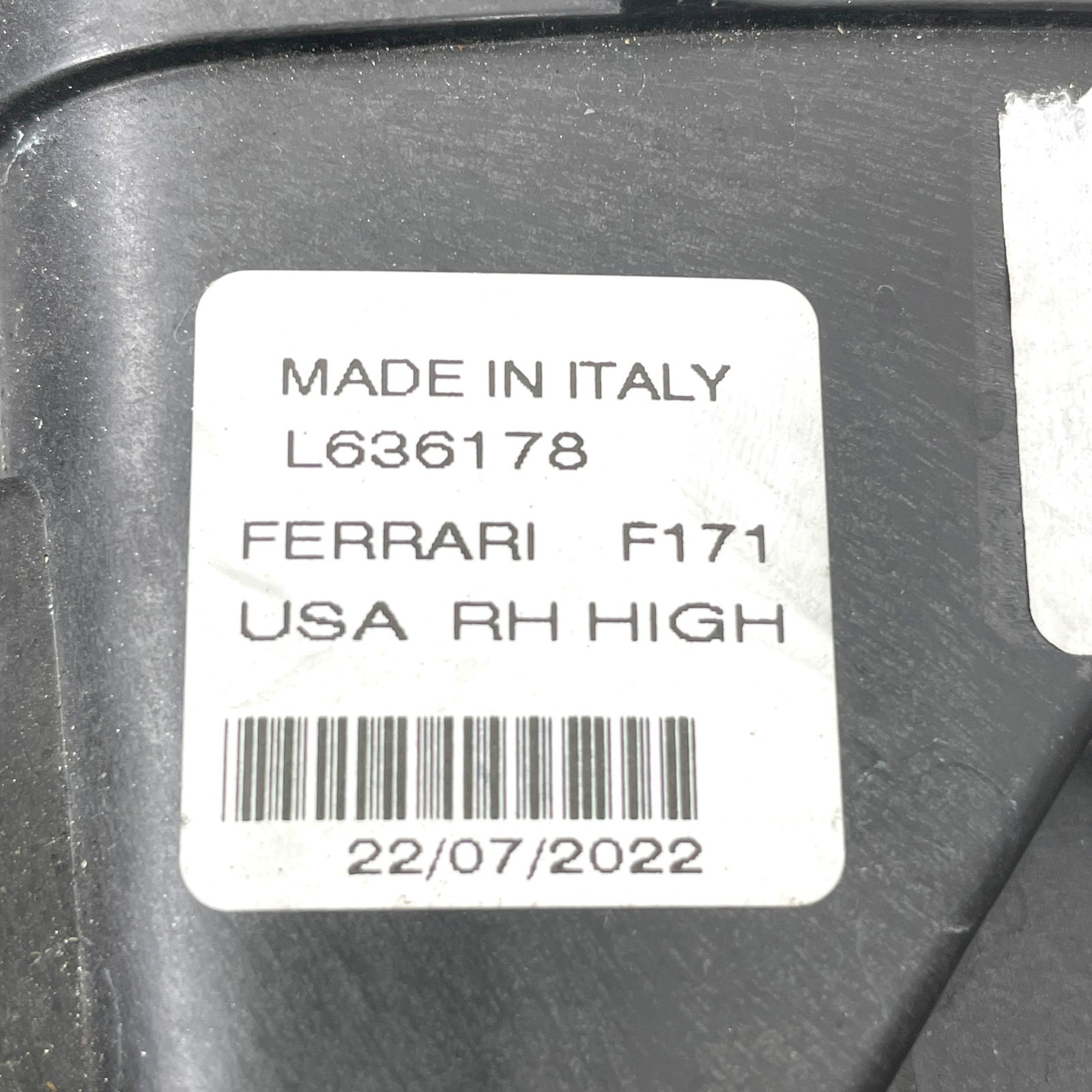 Ferrari 296 GTB GTS 2022-2025 OEM Front right passenger LED headlight L636178