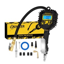 Digital Tire Inflator with Pressure Gauge, Heavy Duty Air Chuck and Compresso...