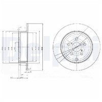 2X Bremsscheibe Hinten FüR Toyota Avensis T25 03 Bis 08 Delphi 1AD-FTV 2AZ-FSE