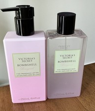 Victoria's Secret Bombshell Bouquet Fine Fragrance Mist And Lotion Set 8.4 FL