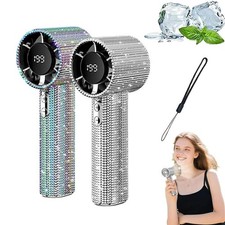 Mgall S5 Full Diamond Portable Handheld Turbo Fan 199 Gear Wind Mini Personal