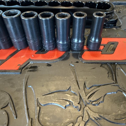 Juego de enchufes de impacto semiprofundos Snap-on 12 piezas métricos 3/8 puertas 6pt IMFMS8-19mm - Imagen 6 de 8