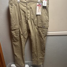 Wrangler Cargo Pants Relaxed Fit 550 Mens 40 X 32 Tan Tech Pocket