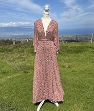 Rachel Pally Caftan Boho Mauve Kimono Sleeve Maxi dress