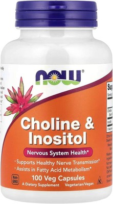 Now Foods Choline & Inositol 500 Mg - 100 Caps 