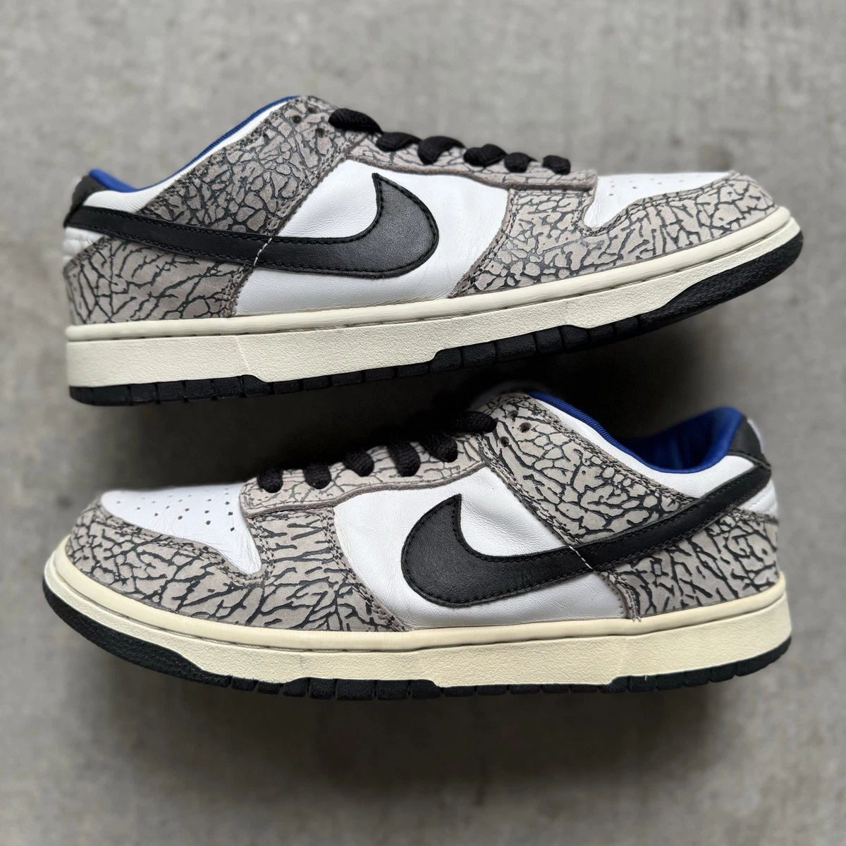 Preços baixos em Nike Supreme x Dunk Pro SB Low White Cement | eBay