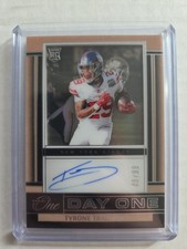 TYRONE TRACY JR 2024 PANINI ONE DAY ONE ROOKIE RC AUTO /99 #147 NY GIANTS Q5454