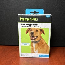 Premier Pet GPS Dog Fence Collar - Circular Wireless Boundary 0246 New