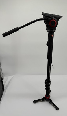 Manfrotto MVMXPRO500US XPRO Video Monopod Fluid Head 3-Leg Base Plate